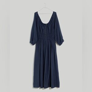 Madewell Twill Sophia Midi Dress